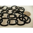 Horn Gliederkette oval Strang D7 L&auml;nge 90 cm poliert = Code J dunkel