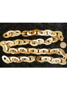 Horn Gliederkette dick oval Strang D8 L&auml;nge 90 cm...