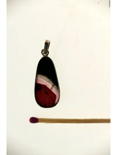 TS77 Turmalin Scheibe als Anh&auml;nger gefasst in Silber...