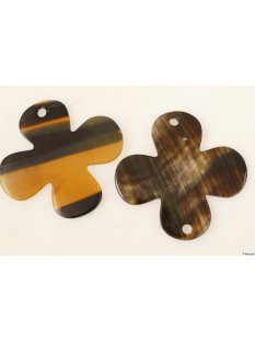 Horn Anh&auml;nger Kleeblatt 5 x 5 cm = Code A