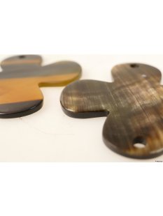 Horn Anh&auml;nger Kleeblatt 5 x 5 cm = Code A