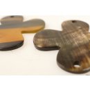 Horn Anh&auml;nger Kleeblatt 5 x 5 cm = Code A