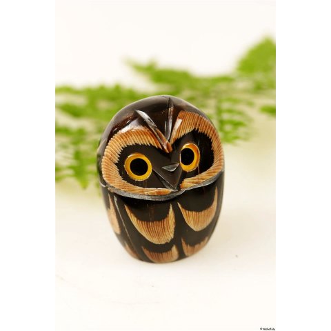 Hornfigur Schleiereule UHU rund stehend = Code A 4 cm
