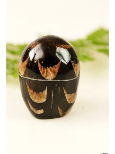 Hornfigur Schleiereule UHU rund stehend = Code A 4 cm