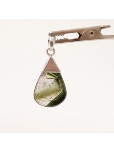 TSA100 Turmalin Scheibe als Anh&auml;nger gefasst in...