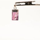 TSA112 Turmalin Scheibe als Anh&auml;nger gefasst in Silber 20 x 9 mm 9,0 ct.