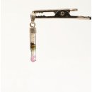 TSA118 Turmalin Minikristall als Anh&auml;nger gefasst in Silber L 30 mm 5,4 ct.