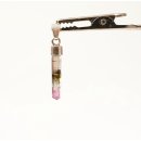 TSA118 Turmalin Minikristall als Anh&auml;nger gefasst in Silber L 30 mm 5,4 ct.