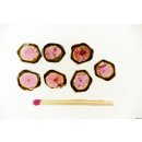 TSL122 Turmalin Rubellit Wassermelone Scheiben aus einem Kristall 18,5 ct.