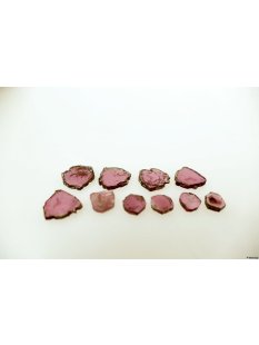 TSL123 Turmalin Rubellit Scheiben 10 St&uuml;ck aus einem...