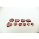 TSL123 Turmalin Rubellit Scheiben 10 St&uuml;ck aus einem Kristall 17,5 ct.