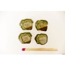 TSL128 Turmalin Querschnitte 4 Scheiben D: 20 mm aus einem Kristall 18,5 ct.