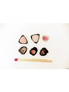 TSL131 Turmalin Rubellit Mix 6 Scheiben 5-10 mm 7,3 ct.