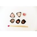 TSL131 Turmalin Rubellit Mix 6 Scheiben 5-10 mm 7,3 ct.