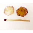 TSL137 Turmalin Querschnitte 2 Scheiben D: 20 mm aus einem Kristall 22,7 ct.