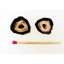 TSL140 Turmalin Rubellit Wassermelone Scheiben aus einem Kristall D: 12 mm 12 ct.