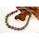 Hornkette Haba grau geschliffen 55 cmNaturschmuck BIO &Ouml;KO - 50 % reduziert