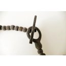 Hornkette Haba grau geschliffen 55 cmNaturschmuck BIO &Ouml;KO - 50 % reduziert