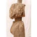 AL10 original AloAlo Grabstele der Sakalava antik nackte Frau 165 cm ca. 1900