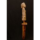 AL04 original AloAlo Grabpfosten der Mahafaly Frau mit Handtasche 130 cm 1930