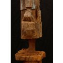 AL04 original AloAlo Grabpfosten der Mahafaly Frau mit Handtasche 130 cm 1930