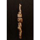 AL05 original AloAlo Fragment einer Grabstele der Sakalava antik nackte Frau 112 cm ca. 1900