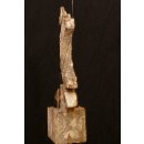 AL05 original AloAlo Fragment einer Grabstele der Sakalava antik nackte Frau 112 cm ca. 1900