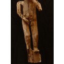 AL05 original AloAlo Fragment einer Grabstele der Sakalava antik nackte Frau 112 cm ca. 1900