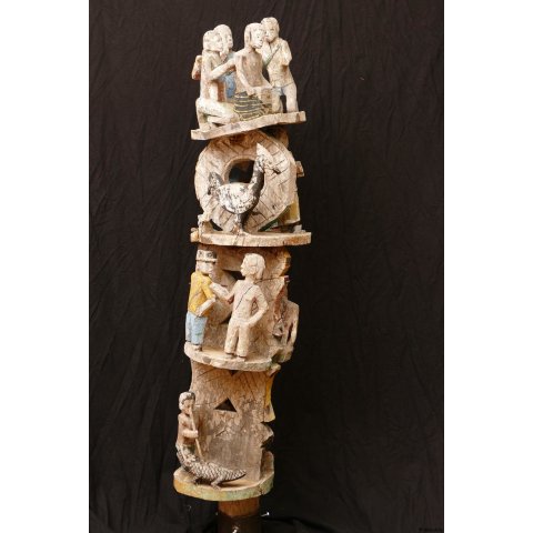 AL200 original und sehr selten AloAlo Grabstele Maroanaka Nr.1 ca. 1930  L&auml;nge 200 cm