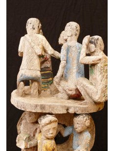 AL200 original und sehr selten AloAlo Grabstele Maroanaka Nr.1 ca. 1930  L&auml;nge 200 cm