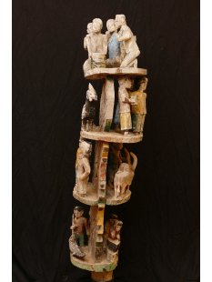 AL200 original und sehr selten AloAlo Grabstele Maroanaka Nr.1 ca. 1930  L&auml;nge 200 cm