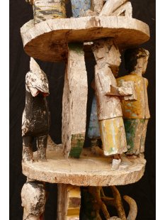 AL200 original und sehr selten AloAlo Grabstele Maroanaka Nr.1 ca. 1930  L&auml;nge 200 cm