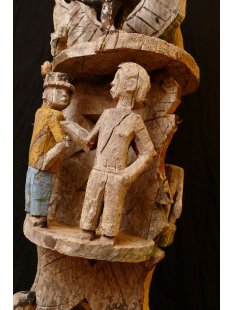 AL200 original und sehr selten AloAlo Grabstele Maroanaka Nr.1 ca. 1930  L&auml;nge 200 cm