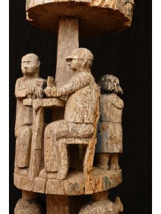 AL201 original und sehr selten AloAlo Grabstele Maroanaka Nr.2 ca. 1930  L&auml;nge 200 cm