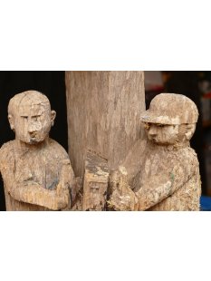 AL201 original und sehr selten AloAlo Grabstele Maroanaka Nr.2 ca. 1930  L&auml;nge 200 cm