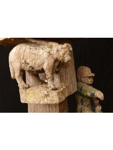 AL201 original und sehr selten AloAlo Grabstele Maroanaka Nr.2 ca. 1930  L&auml;nge 200 cm