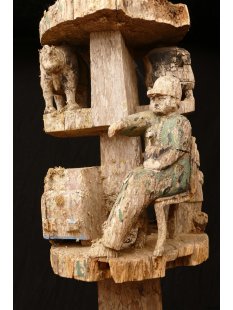 AL201 original und sehr selten AloAlo Grabstele Maroanaka Nr.2 ca. 1930  L&auml;nge 200 cm