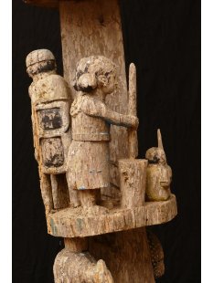 AL201 original und sehr selten AloAlo Grabstele Maroanaka Nr.2 ca. 1930  L&auml;nge 200 cm