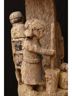 AL201 original und sehr selten AloAlo Grabstele Maroanaka Nr.2 ca. 1930  L&auml;nge 200 cm