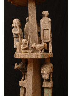 AL201 original und sehr selten AloAlo Grabstele Maroanaka Nr.2 ca. 1930  L&auml;nge 200 cm