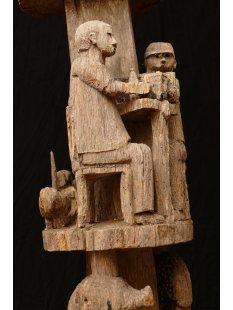 AL201 original und sehr selten AloAlo Grabstele Maroanaka Nr.2 ca. 1930  L&auml;nge 200 cm