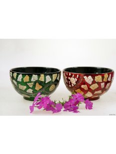 Vietnam Lackschale Bolan aus Holz mit Eierschalen belegt...