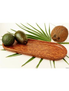 Vietnam Kokosholz Teller / Tablet Luong 30 x 12 cm = Code D