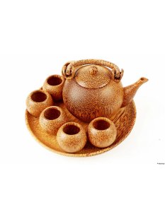 Vietnam Kokosholz Teeservice D: 20 cm = Code K