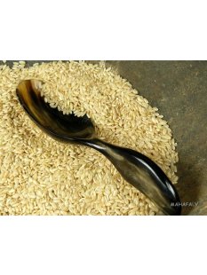 Horn Sch&ouml;pfl&ouml;ffel Reisl&ouml;ffel Afrika geschwungen 16 cm Code C