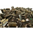 Hornperlen schwarz poliert 100 g Stab Cuboid 10 - 30 mm