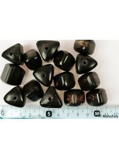 Hornperlen schwarz poliert 100 g Dach 20 mm