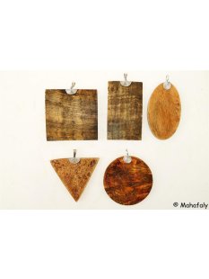 Horn Anh&auml;nger mit Silber&ouml;se Amanda antik 4 cm =...