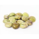 1 kg Handst&uuml;cken Handschmeichler Trommelstein  Madagaskar Opal gr&uuml;n Prasopal poliert