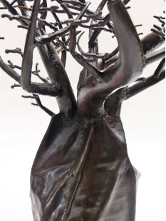 1 St&uuml;ck &Ouml;lfass Blech Deko Baobab 55 cm Mahajanga = Preiscode O